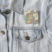 Denemarken 11 vierkante button 5,1 cm (In situ)