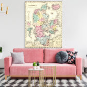 Denemarken 3 canvas afdruk (Insitu (Woonkamer))