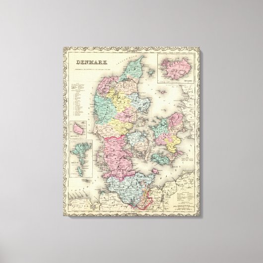 Denemarken 3 canvas afdruk (Voorkant)