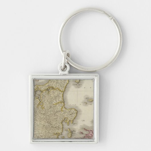 Denemarken 3 sleutelhanger (Voorkant)