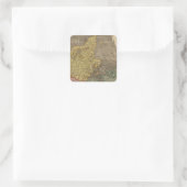 Denemarken 4 vierkante sticker (Tas)