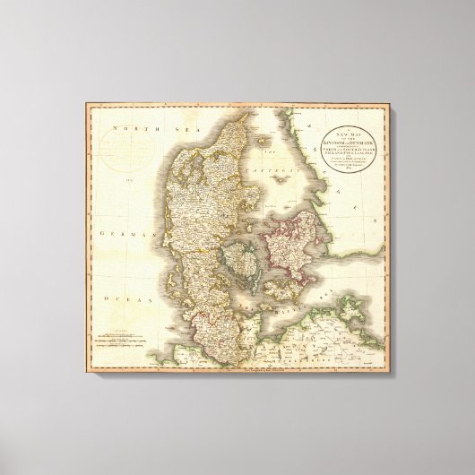 Denemarken 7 canvas afdruk (Voorkant)