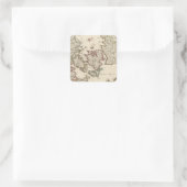 Denemarken 7 vierkante sticker (Tas)