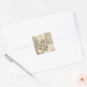 Denemarken 7 vierkante sticker (Envelop)
