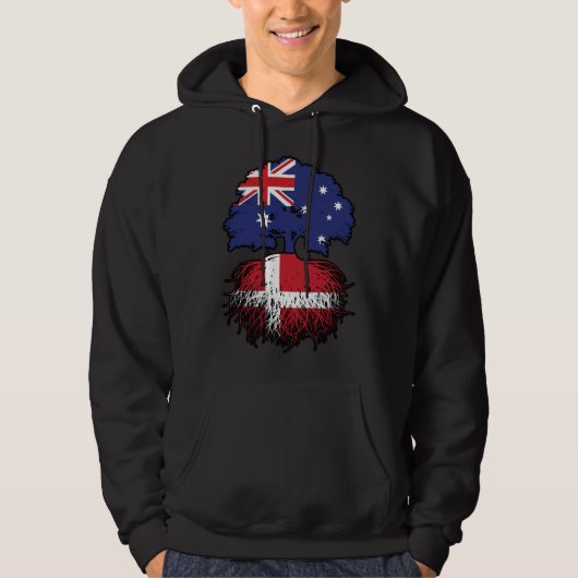 Denemarken Australische Australië - boomstammen Hoodie (Voorkant)