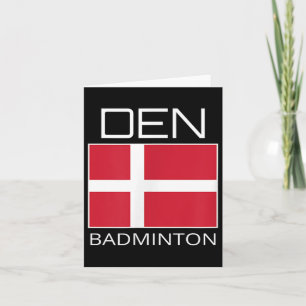 Denemarken Badminton Team Deense atleet Den Flag P Kaart
