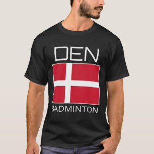 Denemarken Badminton Team Deense atleet Den Flag P T-shirt