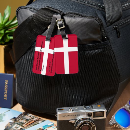 Denemarken Bagagelabel (Voorkant /achterkant)
