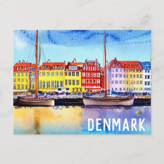 Denemarken, Briefkaart Nyhavn 2 (Voorkant)