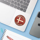 Denemarken Danmark Sticker (Laptop met iPhone)