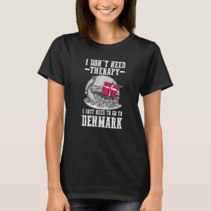 Denemarken Deense vlag T-shirt