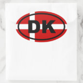 Denemarken - DK - Europees Ovale Sticker (Tas)