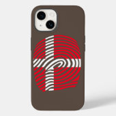 Denemarken DNA Case-Mate iPhone Case (Achterkant)