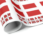 Denemarken en de Deense vlag Cadeaupapier (Rol Hoek)