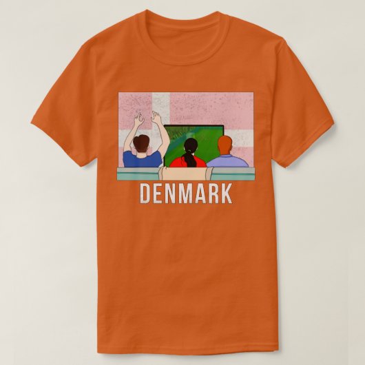Denemarken Fans T-shirt (Design voorkant)
