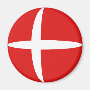 Denemarken Fisheye Flag Magnet Magneet