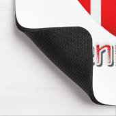 Denemarken Flag Cutout Muismat (Hoek)