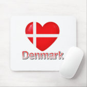 Denemarken Flag Cutout Muismat (Met muis)