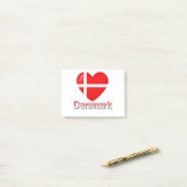 Denemarken Flag Cutout Post-it® Notes (Op bureau)