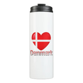 Denemarken Flag Cutout Thermosbeker