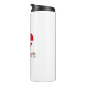 Denemarken Flag Cutout Thermosbeker (Geroteerd rechts)