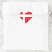 DENEMARKEN FLAG HART STICKER (Tas)