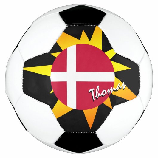 Denemarken Football en Deense vlag / BANG Voetbal (Voorkant)