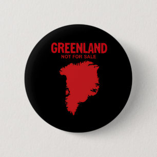 Denemarken Groenland is niet te koop - Anti Trump  Ronde Button 5,7 Cm