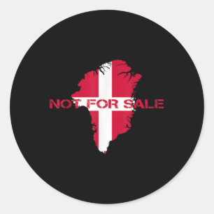 Denemarken Groenland niet te koop Bijlage Groenlan Ronde Sticker