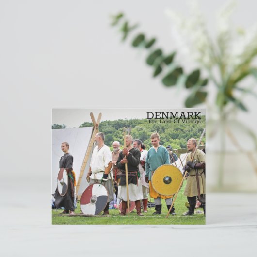 Denemarken, het land van Vikingen ansichtkaart! Briefkaart (Staand voorkant)