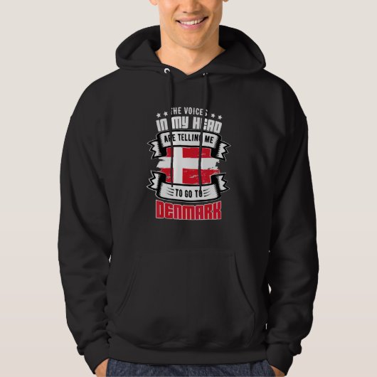 Denemarken in mijn hoofd hoodie (Voorkant)