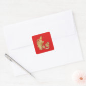 Denemarken Kaart Sticker (Envelop)