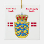 Denemarken Koninklijk kerstfeest Keramisch Ornament (Achterkant)