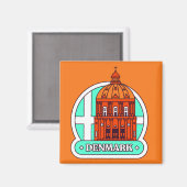 Denemarken Magneet (Voorkant / Achterkant)