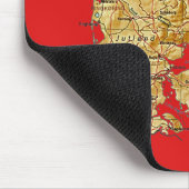 Denemarken Map Mousepad Muismat (Hoek)