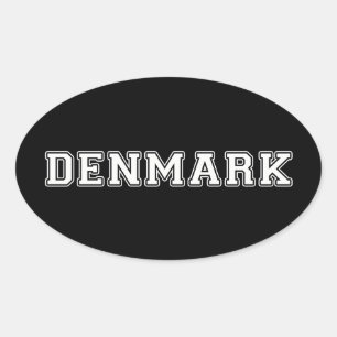 Denemarken Ovale Sticker