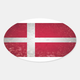 Denemarken Ovale Sticker