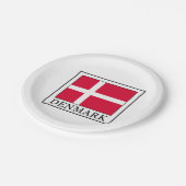 Denemarken Papieren Bordje (Gekanteld)