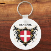 Denemarken [personaliseren] sleutelhanger (Voorkant)