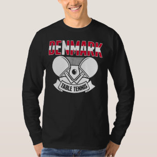 Denemarken Ping Pong Proud Danish Table Tennis Sup T-shirt