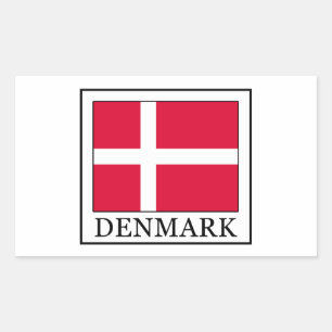 Denemarken Rechthoekige Sticker
