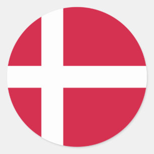 denemarken ronde sticker