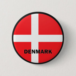 Denemarken Roundel-kwaliteitsvlag Ronde Button 5,7 Cm