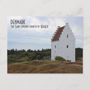 Denemarken, Skagen Zand Bedekte Kerk Ansichtkaart! Briefkaart