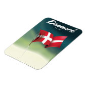 Denemarken "To ski" Reisposter Magneet (Linkerzijde)