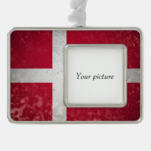 Denemarken Verzilverd Kader Ornament (Voorkant)