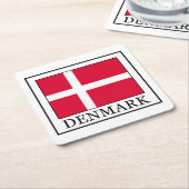 Denemarken Vierkante Kartonnen Onderzetter (Schuin)