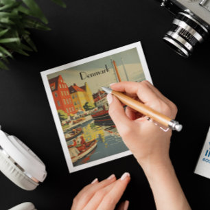 Denemarken Vintage Travel Poster aanpasbaar