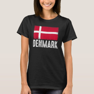 Denemarken Vlag Deens voetbalteam Football Soccer  T-shirt