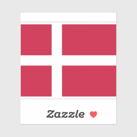 Denemarken vlag Denemarken Patriottisch Sticker (Vel)